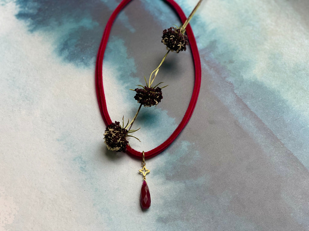 Red Velvet Ruby Necklace