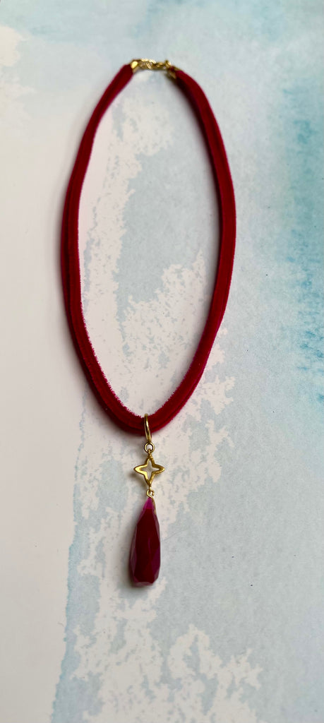 Red Velvet Ruby Necklace