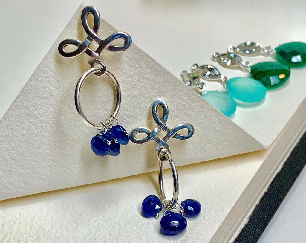Ava Sapphire Earrings
