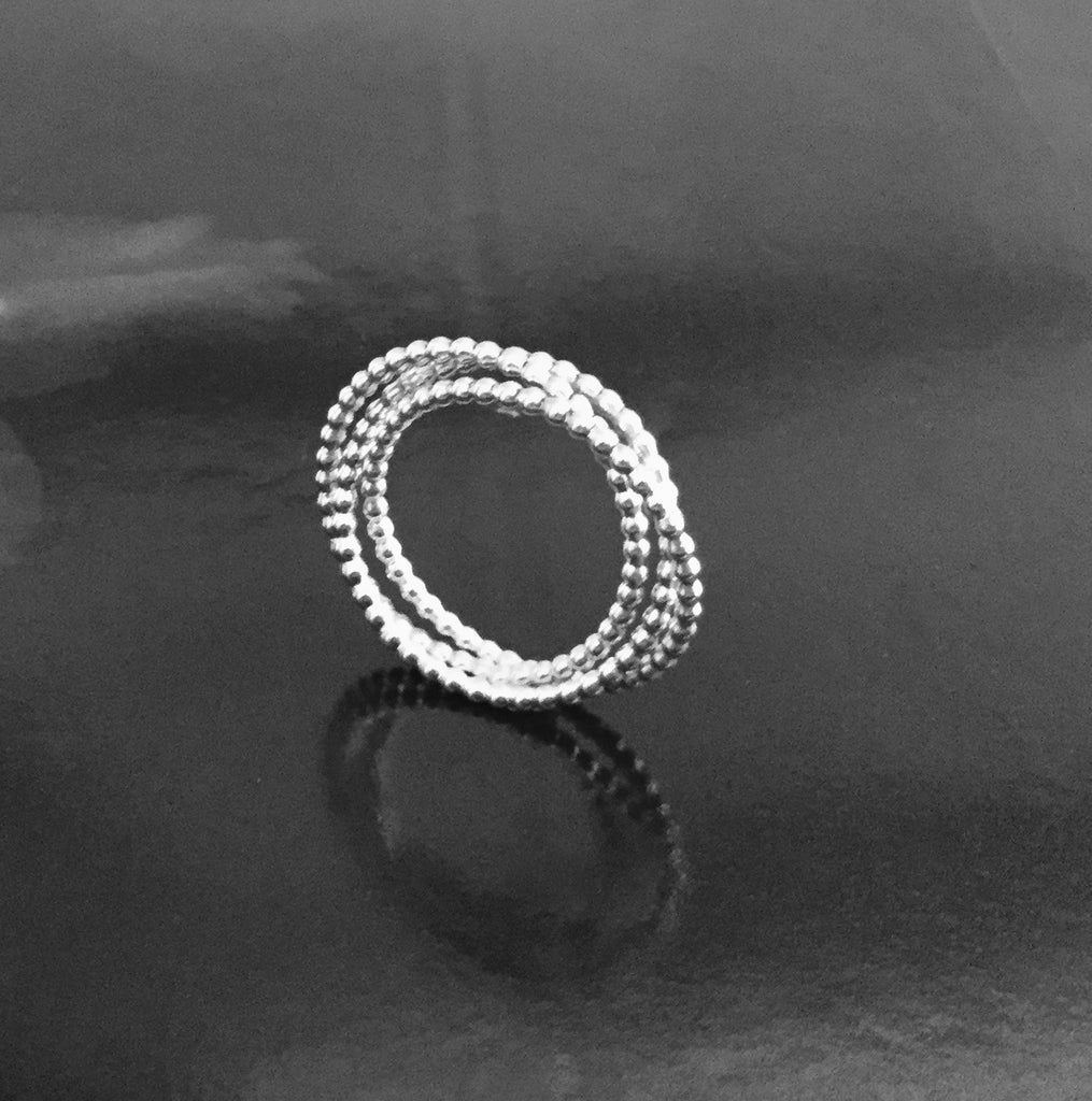 The Beaded Roll Over Ring