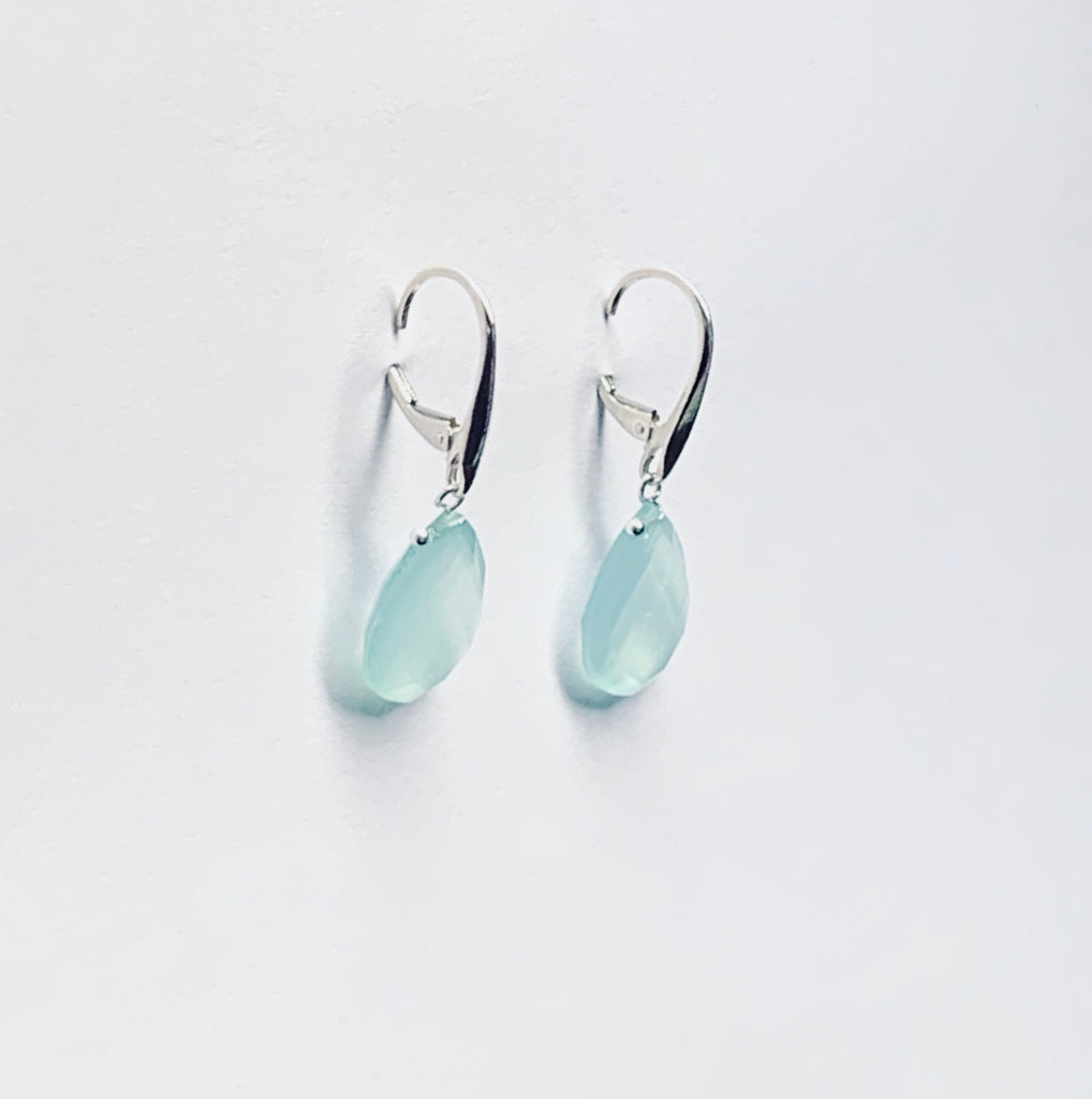 The Swan Chalcedony Earrings