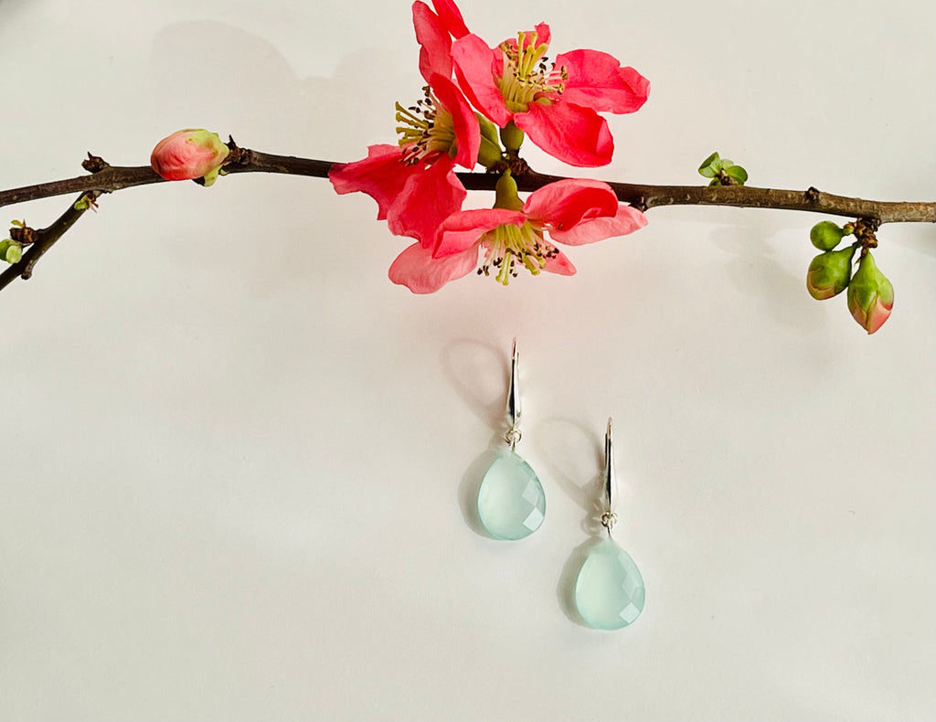 The Swan Chalcedony Earrings