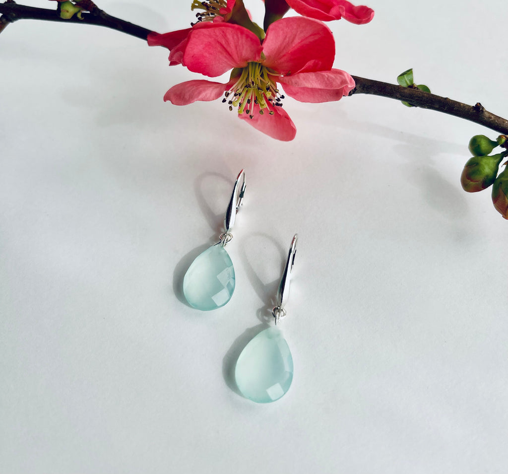 The Swan Chalcedony Earrings